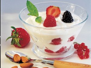Fromage blanc aux fruits rouges