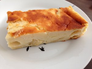 Gâteau au fromage blanc et aux pommes